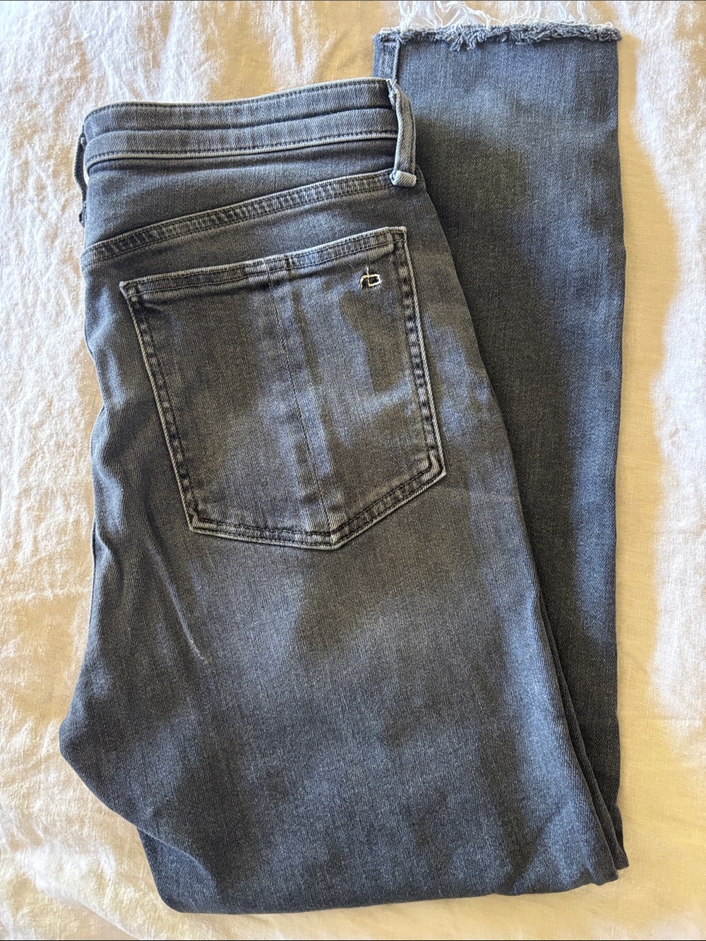 rag & bone Gray Nina High Rise Ankle Skinny Jeans